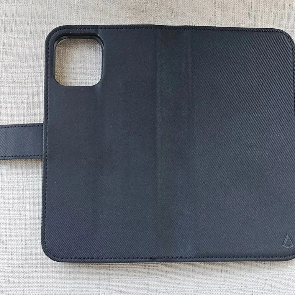 Switch Wallet Phone Case for iPhone 12 Pro Max Black Card Hold W/ Car Vent Mount